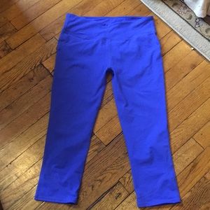Fabletics 3/4 cobalt blue leggings